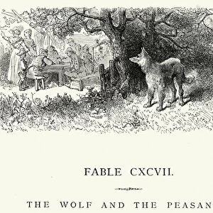 La Fontaines Fables - Wolf and the Peasants