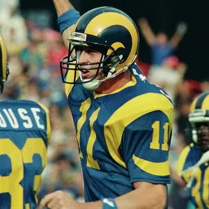 LA Rams QB Jim Everett Game Action