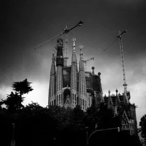 La Sagrada Familia Passion Facade Print La Sagrada Familia Passion Facade Print