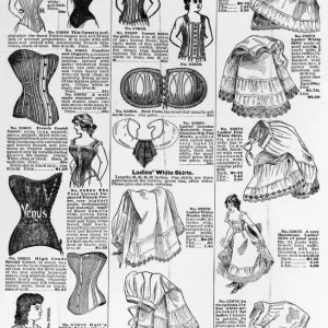 1897 Ladies Corsets Print by Sears, Roebuck and Co 1897 Ladies Corsets Print by Sears, Roebuck and Co