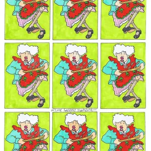 Nine Ladies Dancing Print from The Twelve Days of Christmas Nine Ladies Dancing Print from The Twelve Days of Christmas