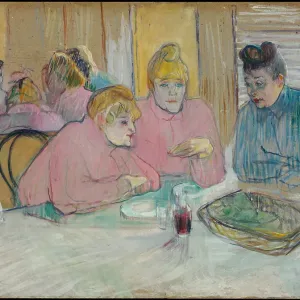 The Ladies in the Dining Room. Artist: Toulouse-Lautrec, Henri, de (1864-1901) The Ladies in the Dining Room. Artist: Toulouse-Lautrec, Henri, de (1864-1901)