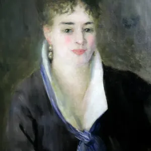 Lady in Black, 1876. Artist: Pierre-Auguste Renoir Lady in Black, 1876. Artist: Pierre-Auguste Renoir