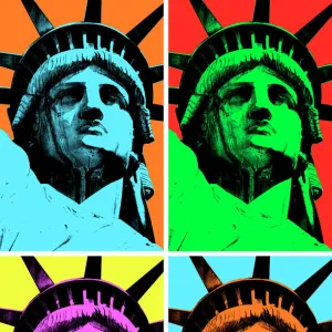 Lady Liberty Pop Art