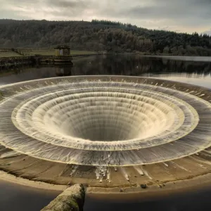 Ladybower Reservoir Plughole Print
