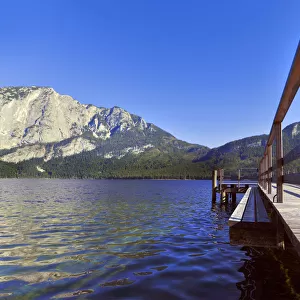 Lake Altaussee in Styria region, Austria