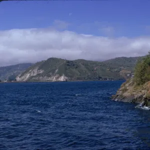 Lake Baikal At Head Of Angara River, Siberia