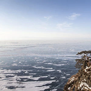Lake Baikal in winter, western shore, Lake Baikal Region, Siberia, Russia