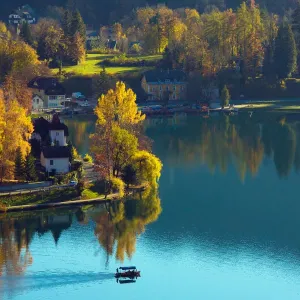 Lake Bled in Slovenia in the autumn