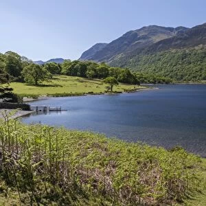 Lake of Crummock Water, Lake District National Park, Buttermere, Cumbria, England, United Kingdom