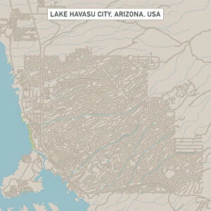 Lake Havasu City Arizona US City Street Map