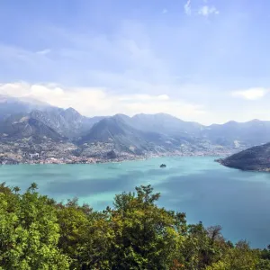 Aerial View of Lake Iseo Print Aerial View of Lake Iseo Print