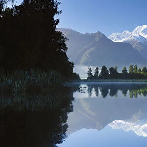 Lake Matheson, Mount Tasman and Mount Cook
