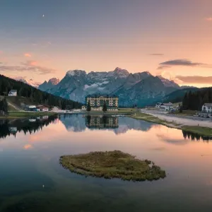 Lake Misurina in Dolomites, Italy Lake Misurina in Dolomites, Italy