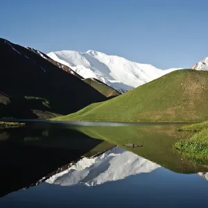 Lake Tolpur + peak Lenin ( Kyrgyzstan) Lake Tolpur + peak Lenin ( Kyrgyzstan)