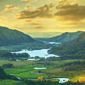 Lakes of Killarney at dawn as seen from the Ladies View- Ring of Kerry, County Kerry, Ireland