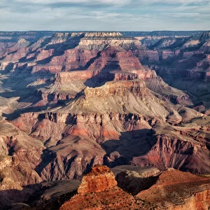 Landscape with canyon in Yaki Point, South Rim, Grand Canyon National Park, Arizona, USA