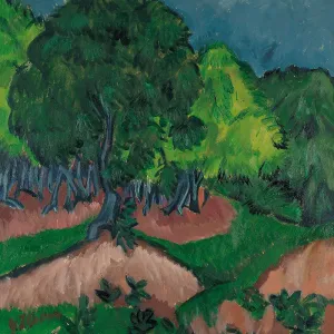 Landscape with Chestnut Tree, 1913. Artist: Kirchner, Ernst Ludwig (1880-1938) Landscape with Chestnut Tree, 1913. Artist: Kirchner, Ernst Ludwig (1880-1938)