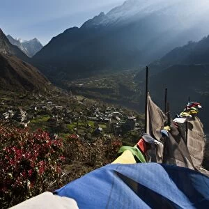 Landscape of Lachung area, North Sikkim, India