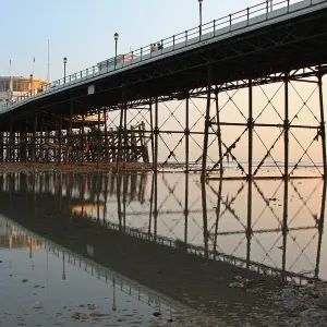 Serene Seaside Piers Poster Print Collection: Worthing Pier