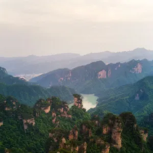 The Landscape of Zhangjiajie National Forest Park, Hunan, China