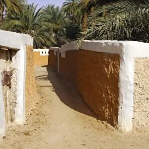 Lane in the old town of Ghadames, UNESCO world heritage, Libya