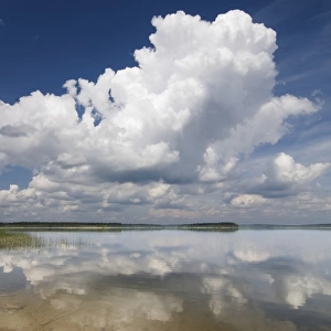Large Cumulus Clouds Over Anglin Lake