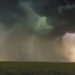 Large Lightning Bolt Print with Sunset Sky over Colorado High Plains Large Lightning Bolt Print with Sunset Sky over Colorado High Plains