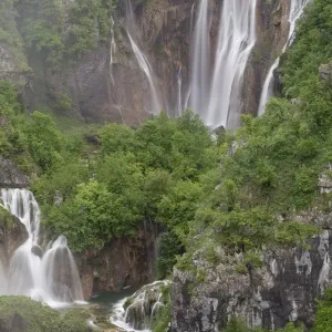 Large Waterfall or Veliki Slap Print, Plitvice Lakes National Park, Croatia Large Waterfall or Veliki Slap Print, Plitvice Lakes National Park, Croatia