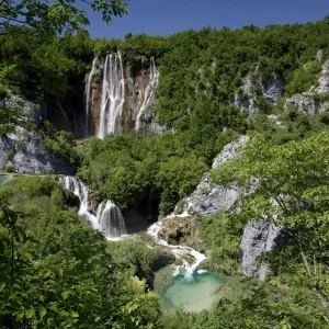 Large Waterfall Print, Veliki Slap, Plitvice Lakes National Park Large Waterfall Print, Veliki Slap, Plitvice Lakes National Park