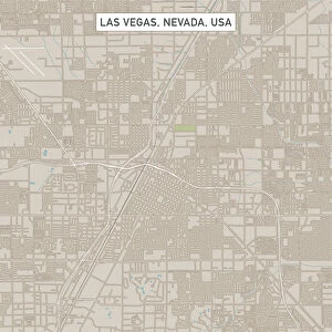 Las Vegas Nevada US City Street Map