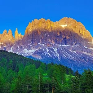 The Latemar Mountain Range (Dolomites, European Alps) in South Tyrol, Italy