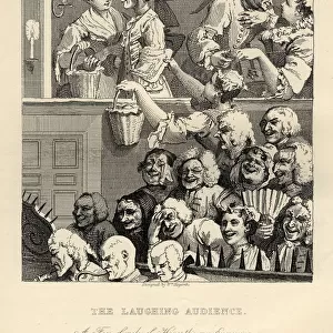 The Laughing Audience, cheap seats at the theatre, by William Hogarth
