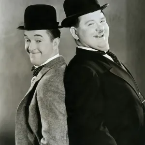 Prints of Iconic Movie Star Prints (1920s–1970s): Laurel And Hardy