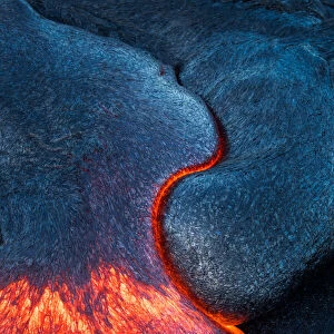 Lava flow front at Hawaii volcano