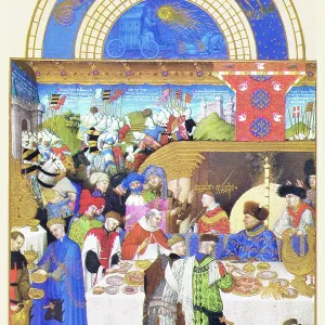 Le Tres riches heures du Duc de Berry - January Le Tres riches heures du Duc de Berry - January