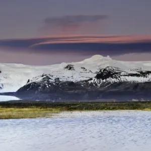 Lenticular Clouds over the highest mountain in Ice