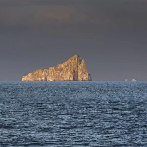 Leon Dormido or Kicker Rock in the evening light, Galapagos Islands, Ecuador