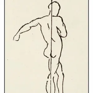 Leonardo's sketches and drawings: man sketch Leonardo's sketches and drawings: man sketch