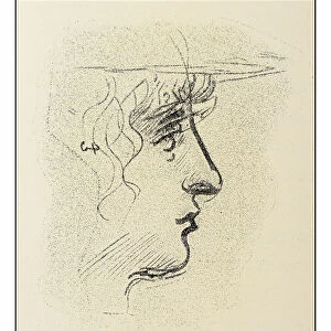 Leonardo's sketches and drawings: young woman