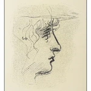 Leonardo's sketches and drawings: young woman Leonardo's sketches and drawings: young woman