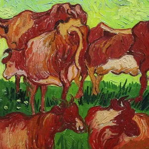 Les Vaches By Van Gogh Les Vaches By Van Gogh