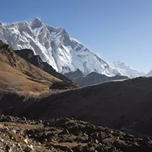 Lhotse mountain view from Chukung Ri, Everest region