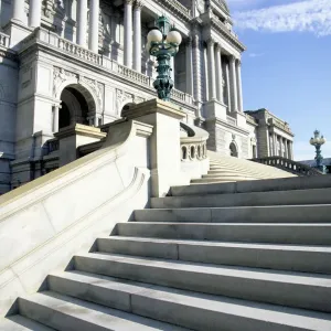 Print of the Library of Congress, Capitol Hill Building Print of the Library of Congress, Capitol Hill Building