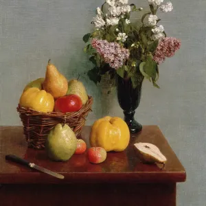 Still Life With Flowers And Fruit Still Life With Flowers And Fruit
