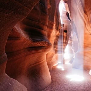 Light dance, Upper Antelope canyon, Arizona, USA