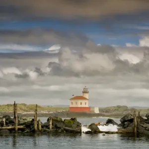 lighthouse, nautical, river, pilings lighthouse, nautical, river, pilings
