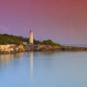 Lighthouse on Negrils most western point, Jamaica