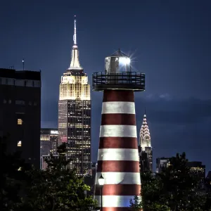 Newport Jersey City Lighthouse Print