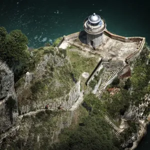 Lighthouse Print of Santona, Cantabria Coast Lighthouse Print of Santona, Cantabria Coast